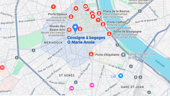 consigne a bagages bordeaux centre chez O Marie Annie Hotel de Ville